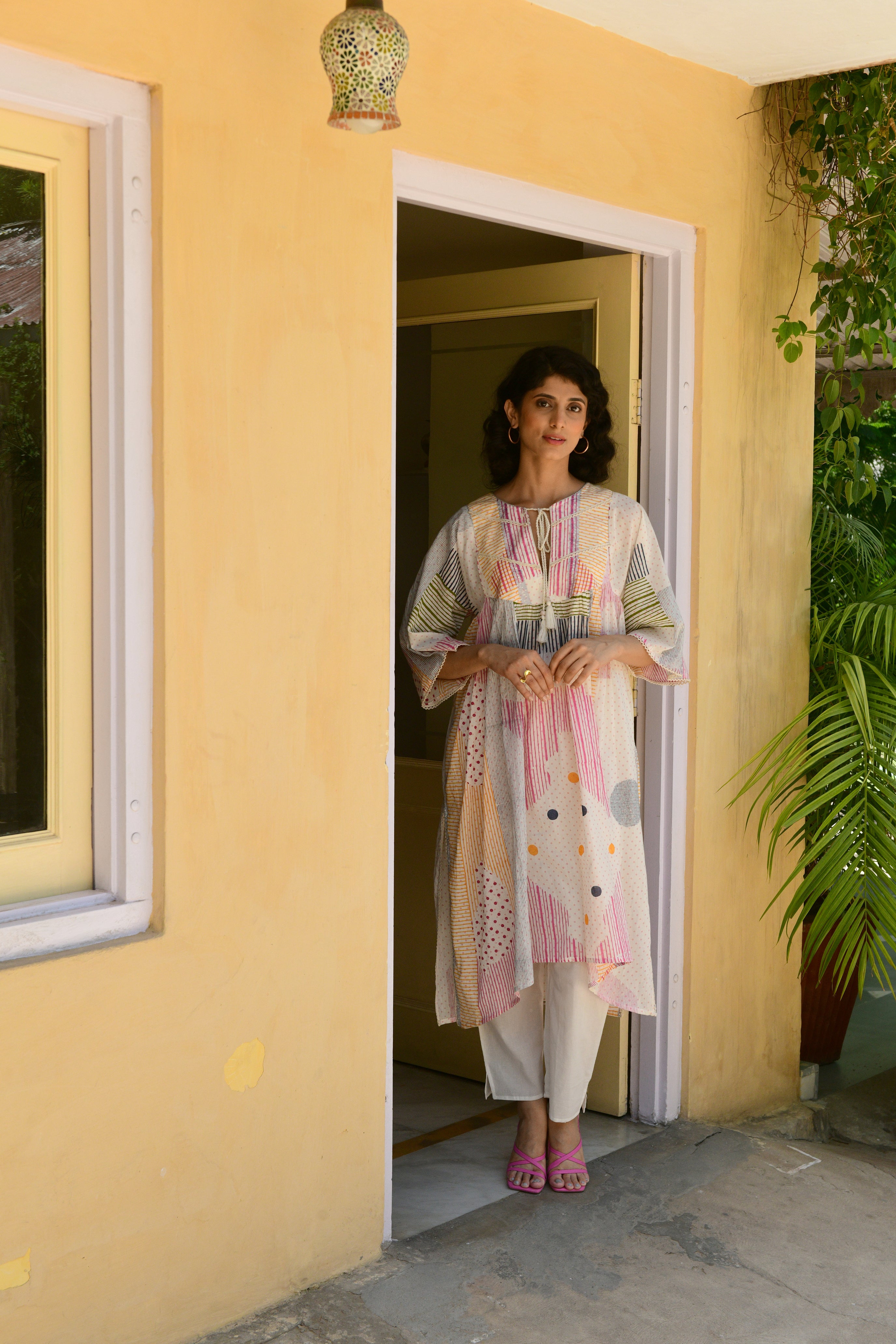 Hand-block Printed Classic Kurta with Bottom - Shilpi Handicrafts