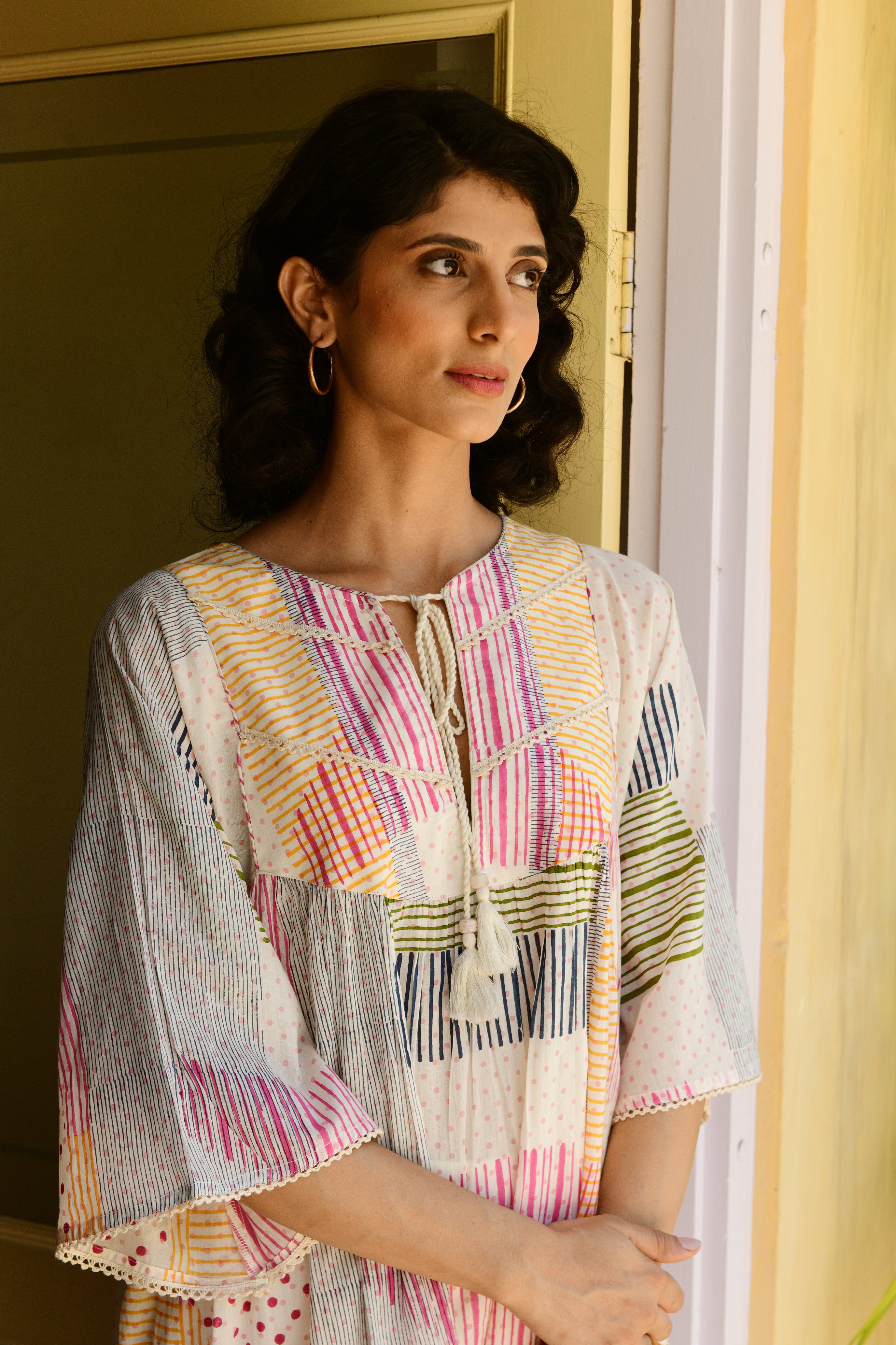 Hand-block Printed Classic Kurta with Bottom - Shilpi Handicrafts