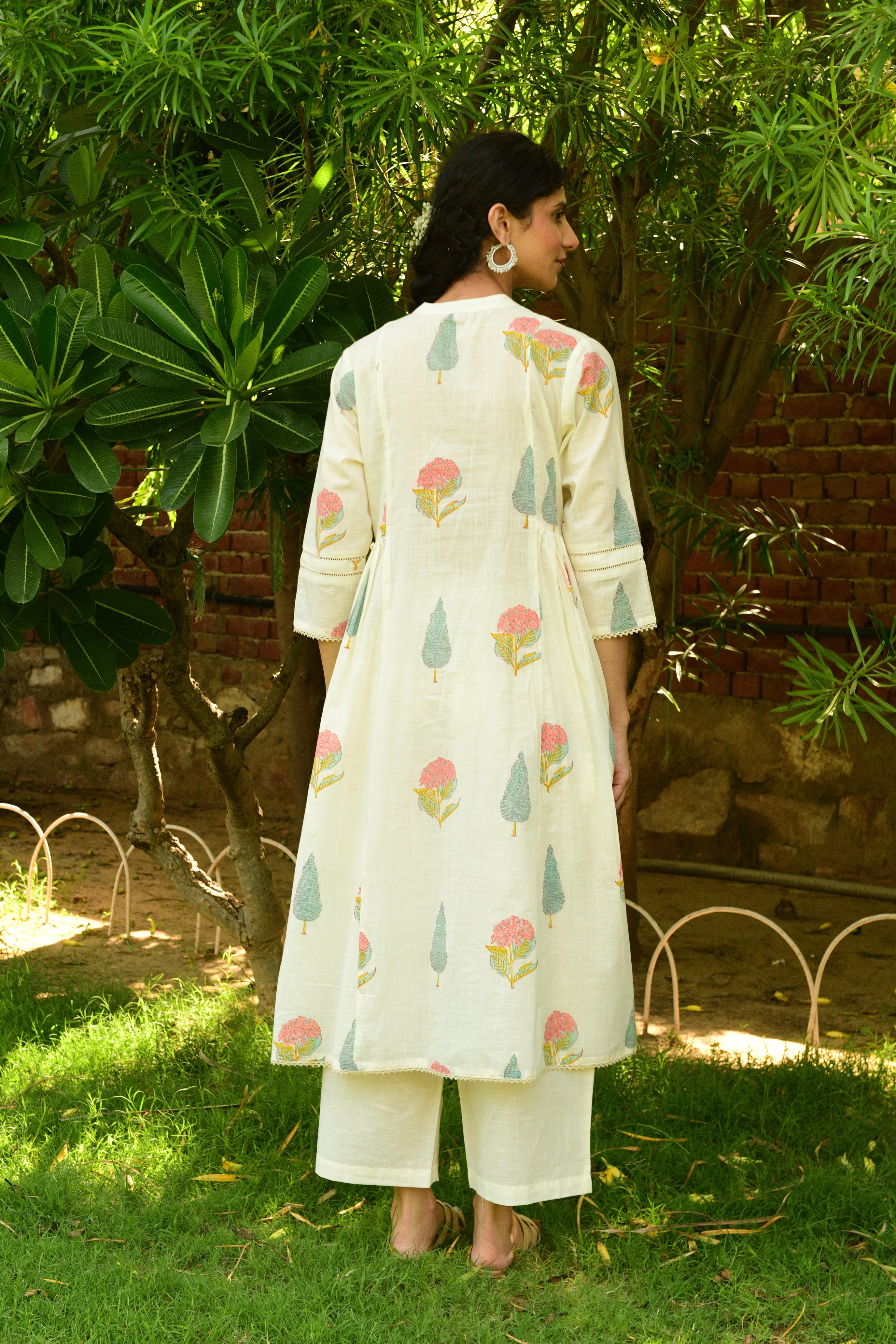 Hand Block Printed Kurta With Bottom - Kurta Set - Shilpi Handicrafts