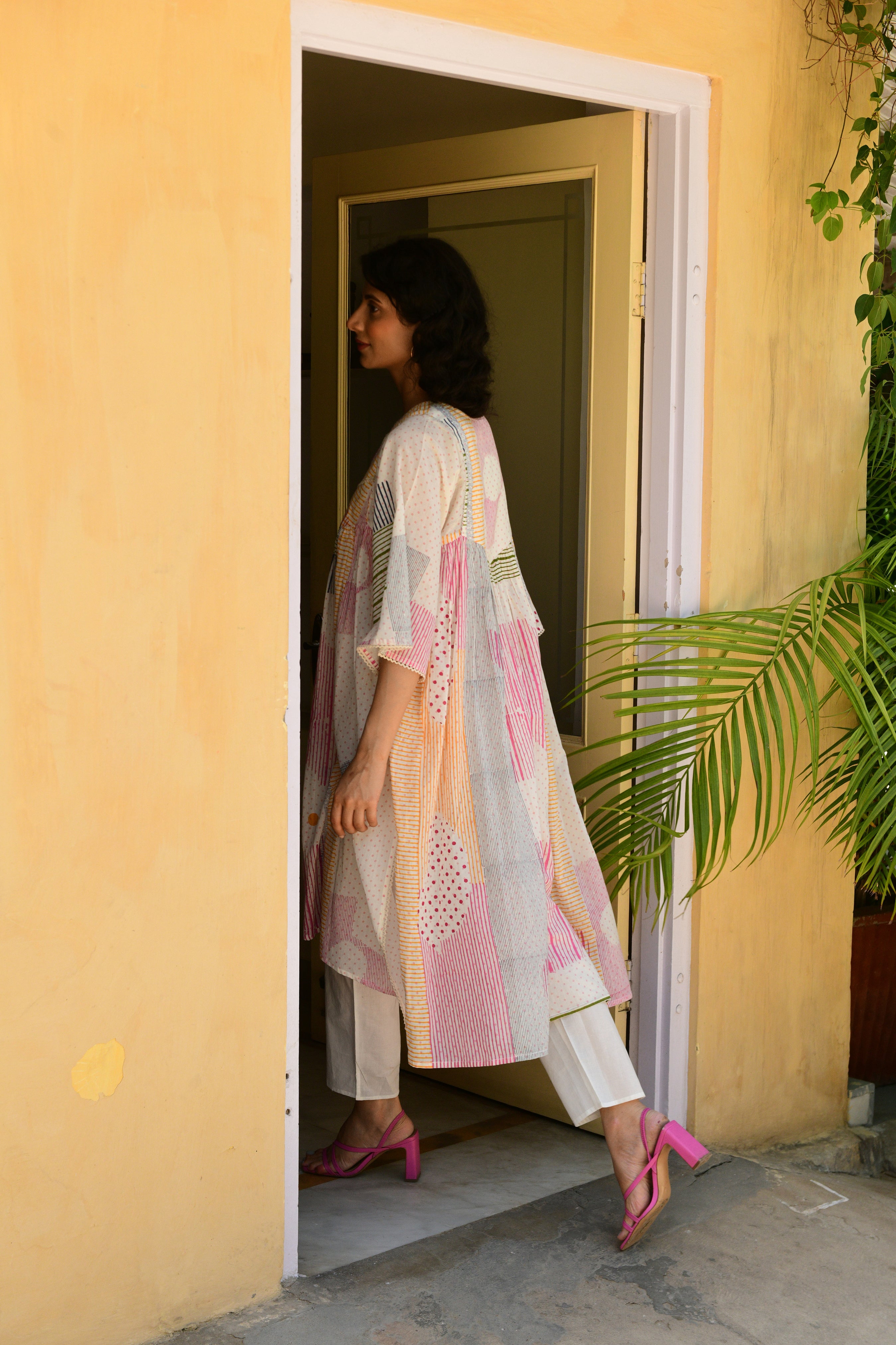 Hand-block Printed Classic Kurta with Bottom - Shilpi Handicrafts