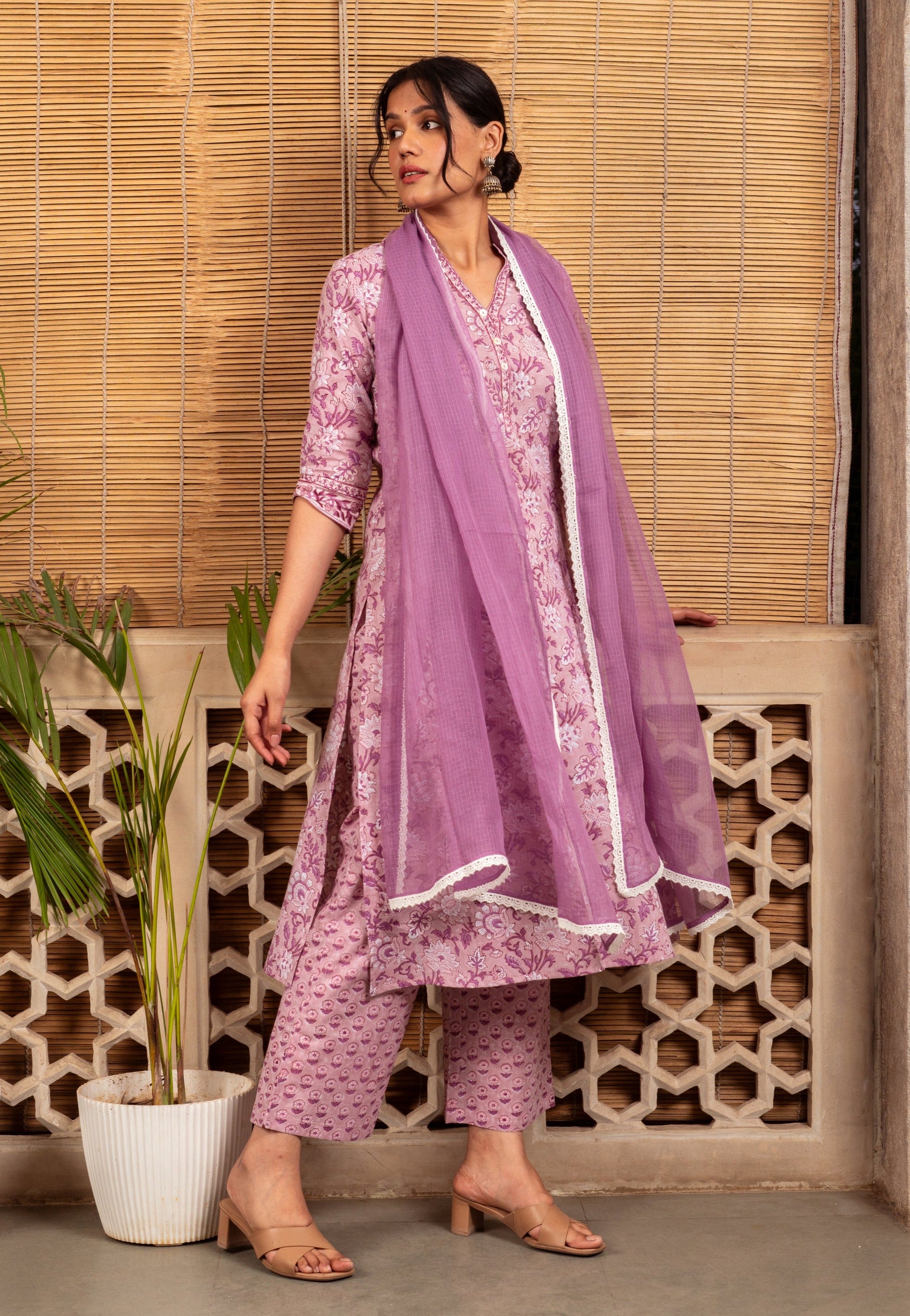 Bahaar Cambric Cotton Suit Set