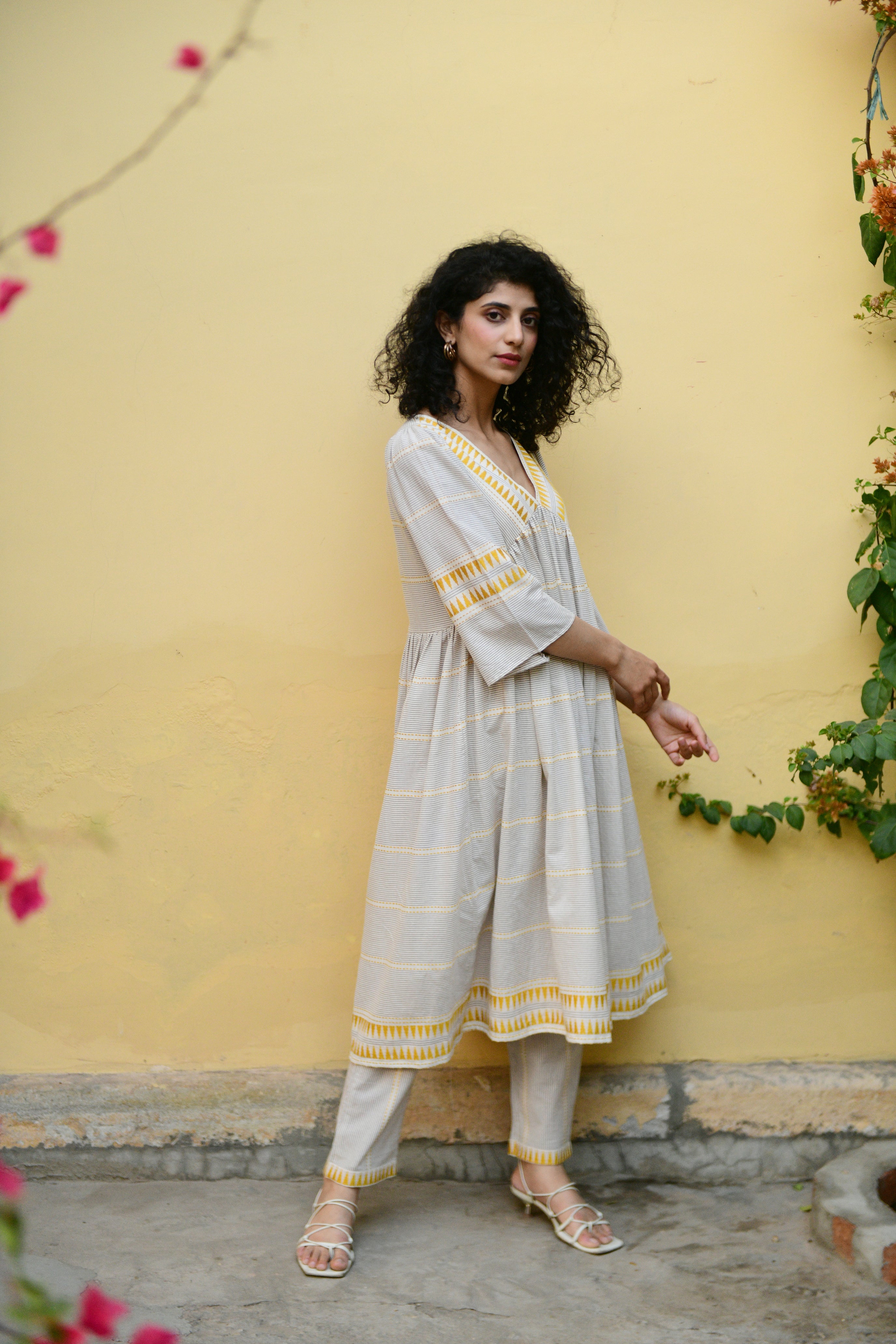 Aaravi Hand Block Printed Cotton Kurta Set - Shilpi Handicrafts