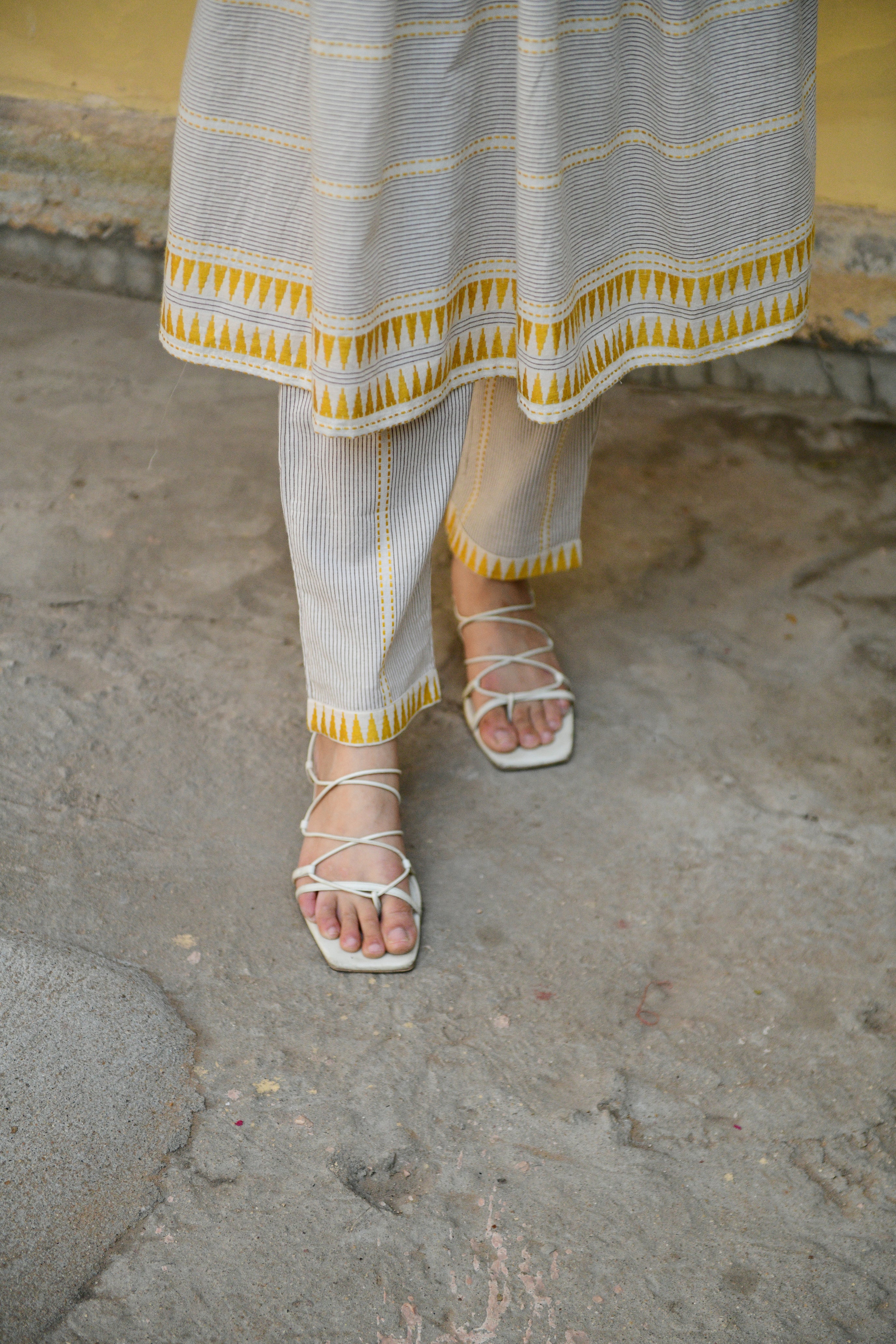 Aaravi Hand Block Printed Cotton Kurta Set - Shilpi Handicrafts