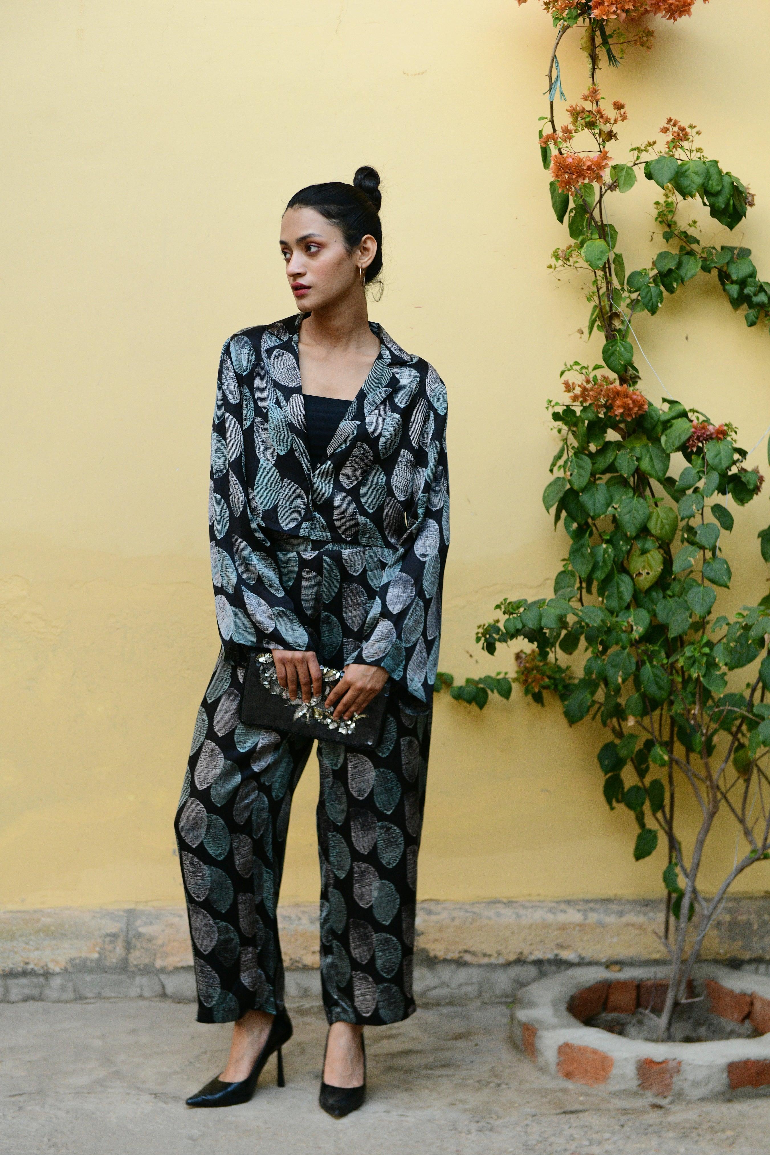 Aaravi Blue Hand Block Printed Co-ord Set - Shilpi Handicrafts
