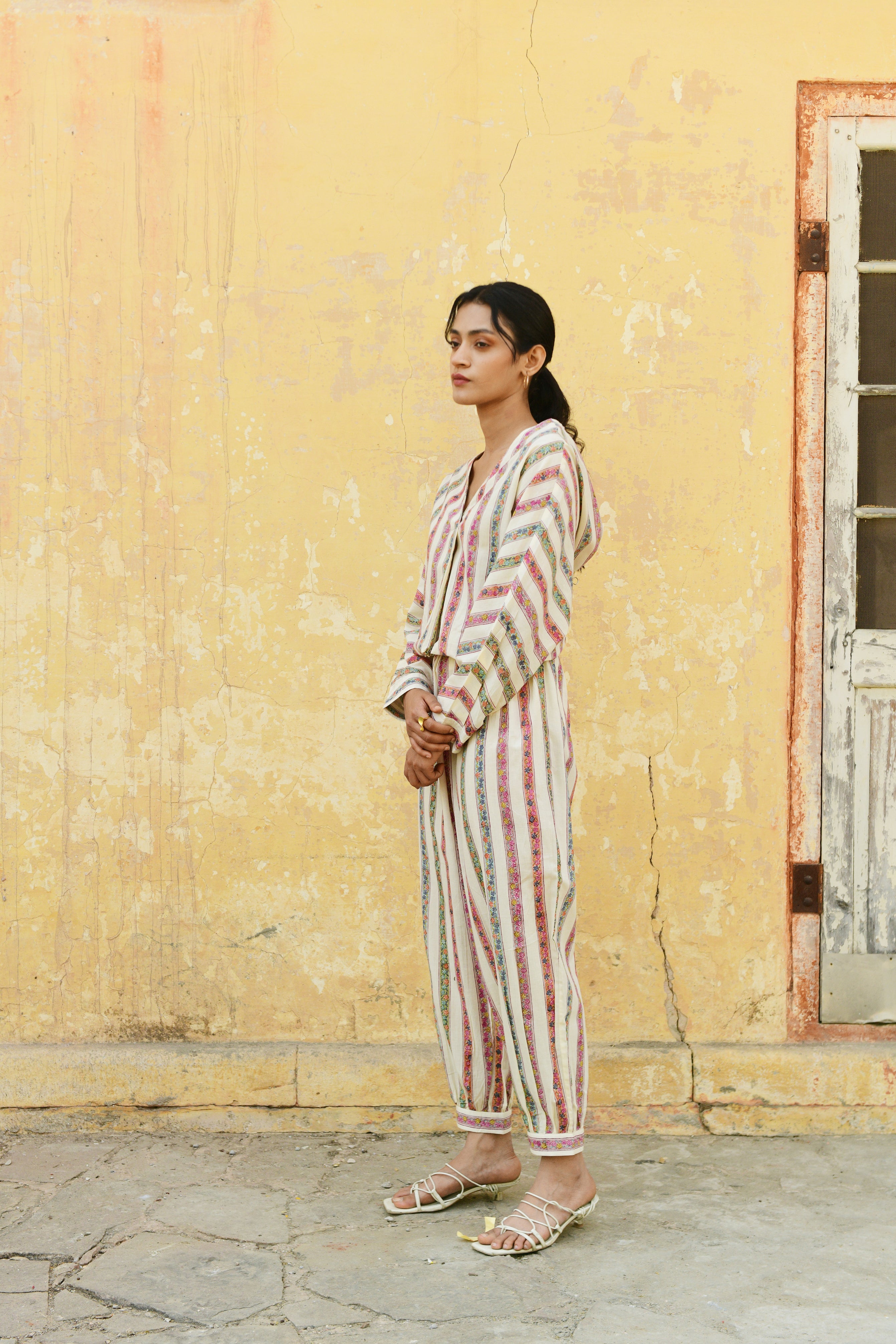 Aaravi Beige Hand Block Printed Co-ord Set