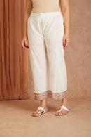 Olive Rose Garden Cotton Munga Hand Block Printed Kurta Set with Kota Doriya Dupatta