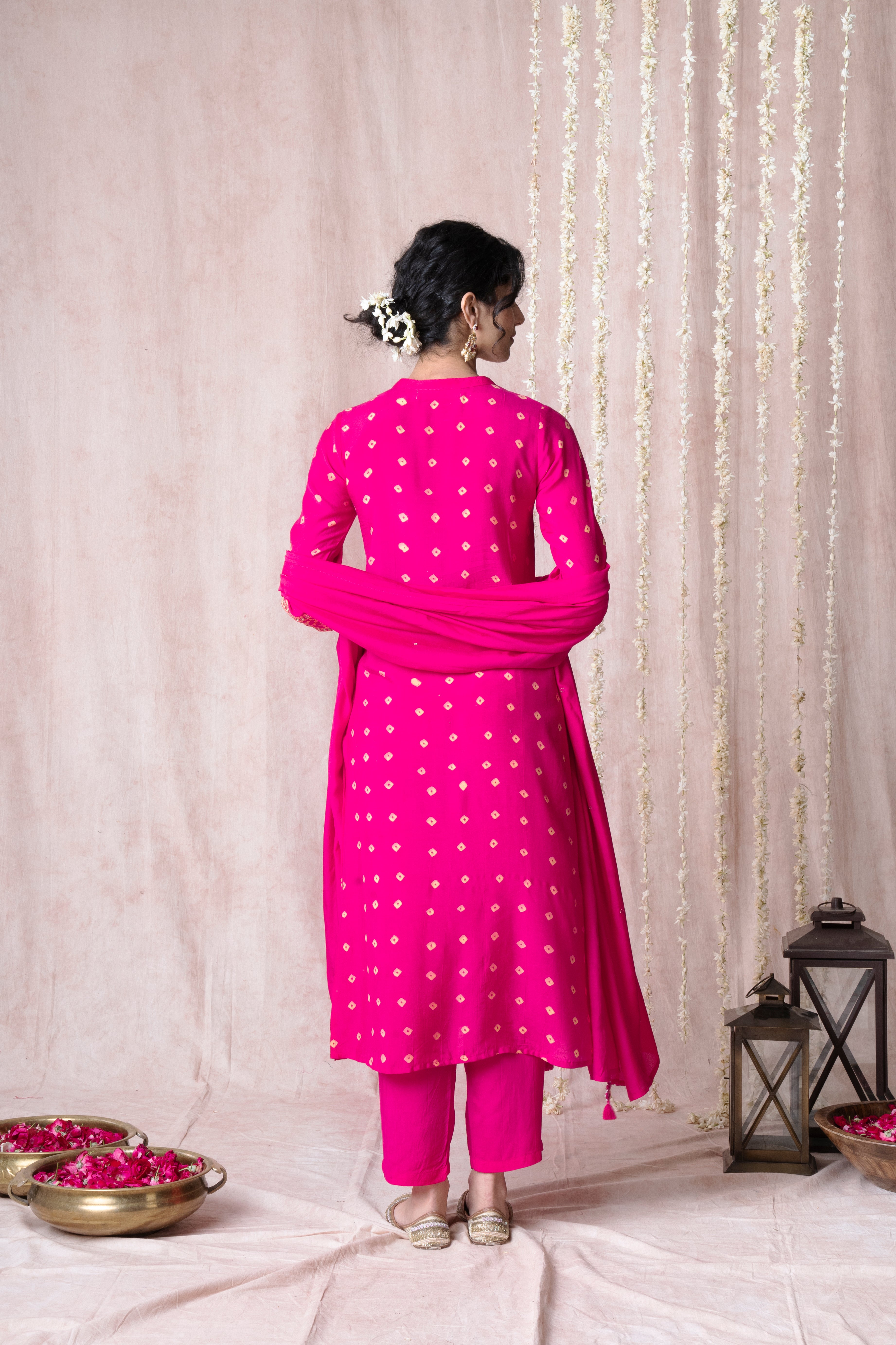 Bhargavi Pink Muslin Suit Set