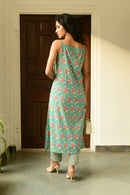 Aaravi Green Hand Block Printed Kurta Set - Shilpi Handicrafts