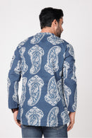 Men's Cotton Printed Short Kurta
