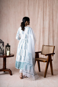 Bandhavi Blue Angrakha Suit Set