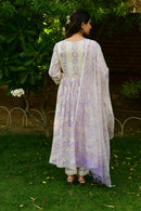 Hand Block Printed Lavender Suit Set - Shilpi Handicrafts