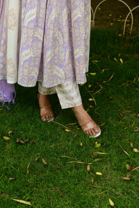 Hand Block Printed Lavender Suit Set - Shilpi Handicrafts