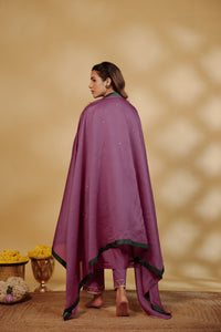 Jamuni Chanderi Hand-Embroidered Suit Set
