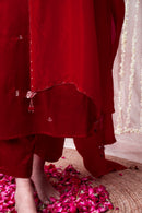 Bhargavi Deep Red Modal Mashru Suit Set
