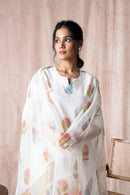 Bandhavi White Printed Suit Set