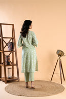 Bandhavi Green Kurta Set