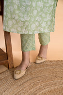 Bandhavi Green Kurta Set