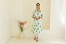 Green Boota Handblock Cotton Kurta Set