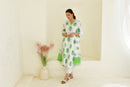 Green Boota Handblock Cotton Kurta Set
