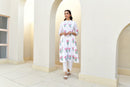 Pink Lotus Handblock Cotton Kurta Set