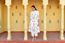 Rose Taupe Handblock Cotton Kurta Set