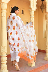 Savera Block Printed Kurta Set
