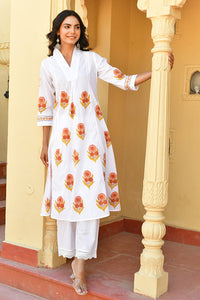 Savera Block Printed Kurta Set