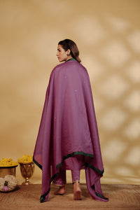 Jamuni Chanderi Hand-Embroidered Suit Set