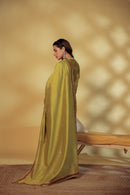 Mahendi Green Chanderi Hand-Block Embroidered Suit Set