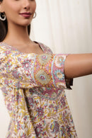 Amaira Multicolor Cotton Cambric Suit Set - Shilpi Handicrafts