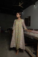 Aadhriti Multicolor Chanderi Kurta Set - Shilpi Handicrafts
