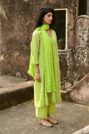 Aaravi Green Suit Set - Shilpi Handicrafts