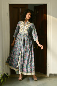 Aaravi Blue Suit Set - Shilpi Handicrafts