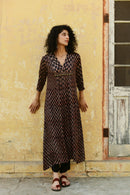 Aaravi Black Kurta Set - Shilpi Handicrafts