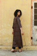 Aaravi Black Kurta Set - Shilpi Handicrafts