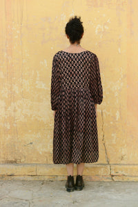 Aaravi Printed Black Dress - Shilpi Handicrafts