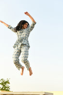 Aaravi Blue Co-ord set - Shilpi Handicrafts