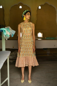 Ava Winter White Midi Dress - Shilpi Handicrafts