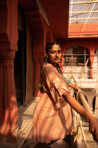 Adhira Ruffle Mini Dress - Shilpi Handicrafts