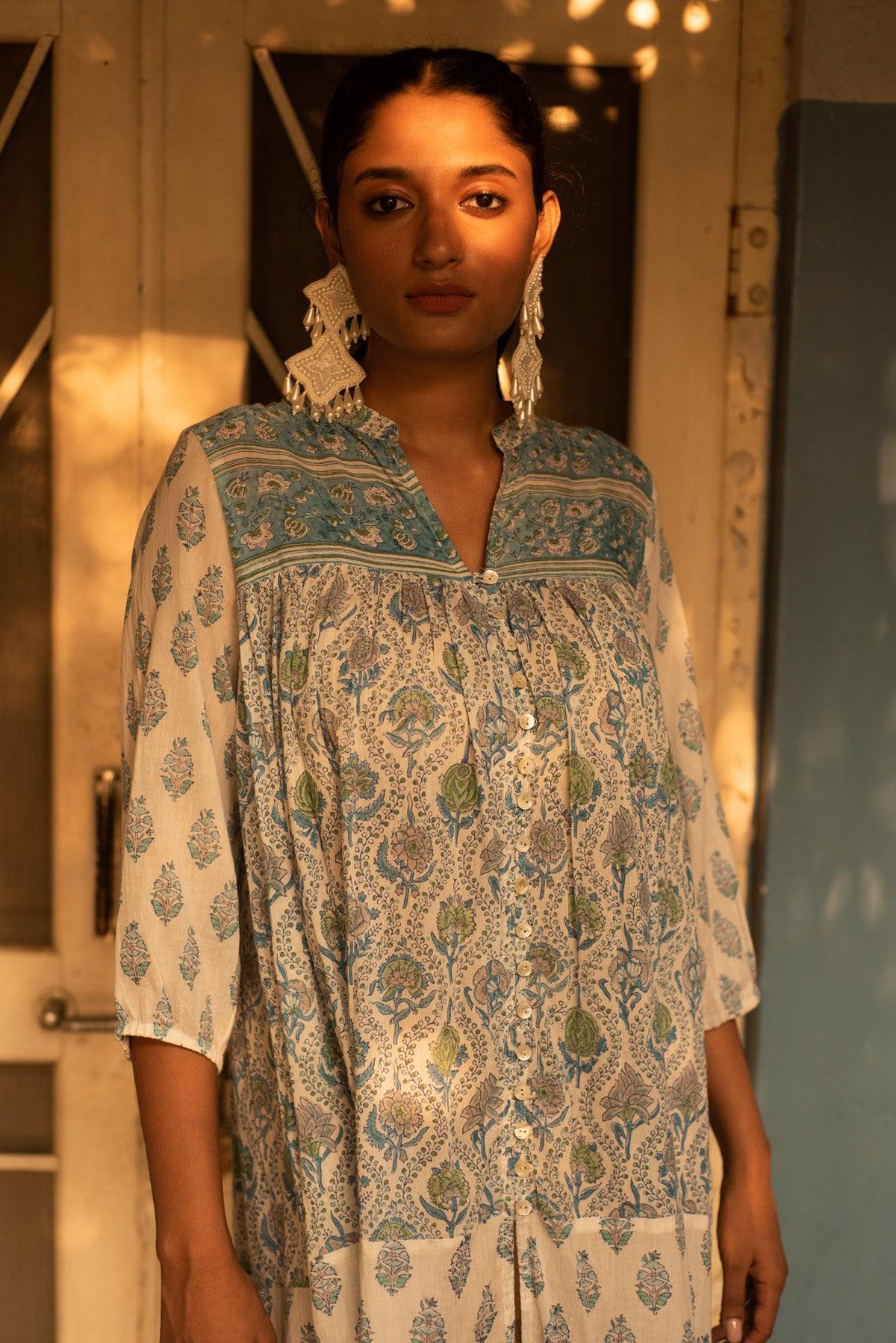 Adhira Tiered Maxi Dress - Shilpi Handicrafts
