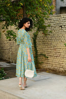 Aaravi Sea Green Dress - Shilpi Handicrafts